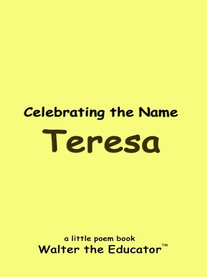 cover image of Celebrating the Name Teresa